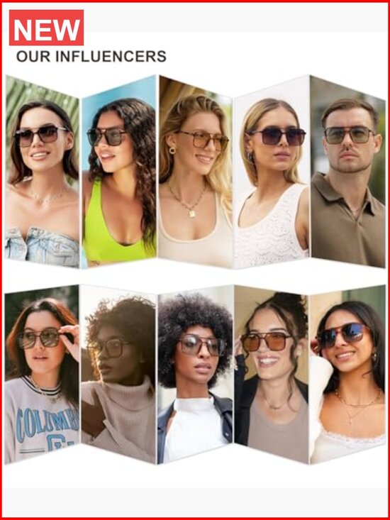 Vintage Aviator Square Sunglasses UV400 Protection Unisex Retro 70s main image 5